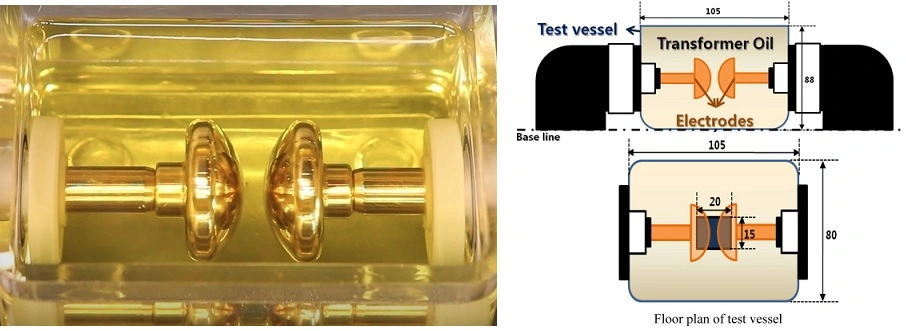 80kv Transformer Insulation Oil Breakdown Voltage Tester Insulation Oil Temperature Test Equipment