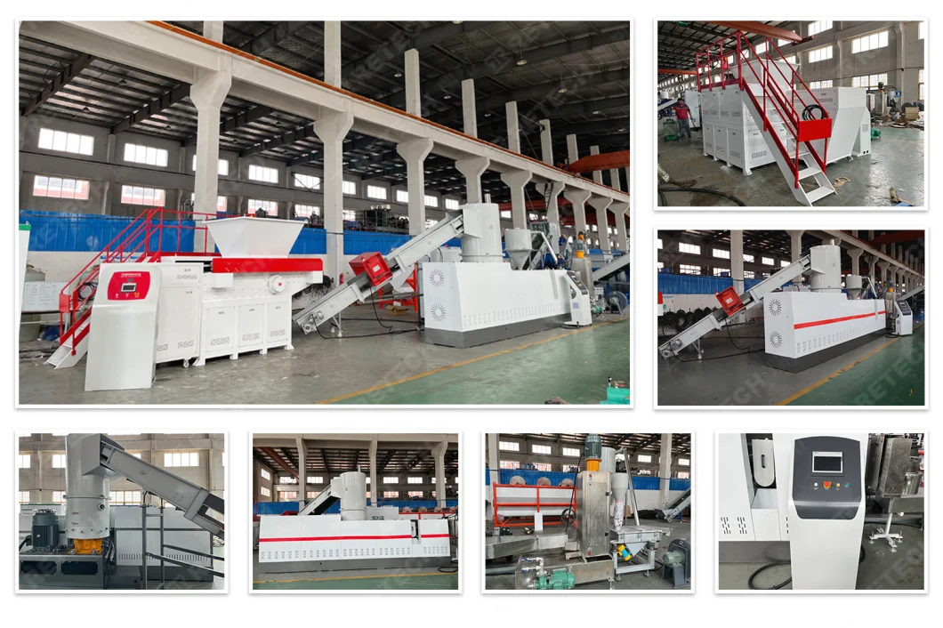 Plastic Recycling Plant PP PE LDPE HDPE Compactor Film Single Stage Granulating Line