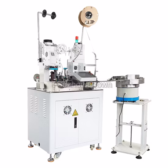 Insulation Sleeve Inserting Heating Shrinking Machine Sleeve Loading Terminal Cable Crimping Machine Fully Automatic Wire Processing Machine