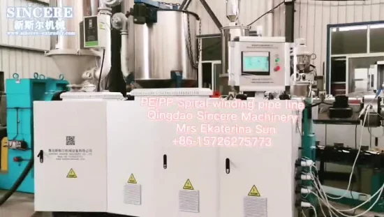 Linha de produção de tubos HDPE DN3000, máquinas de produção de extrusão de tanque de armazenamento químico HDPE/PP, máquinas de extrusão de tubos corrugados enrolados em espiral