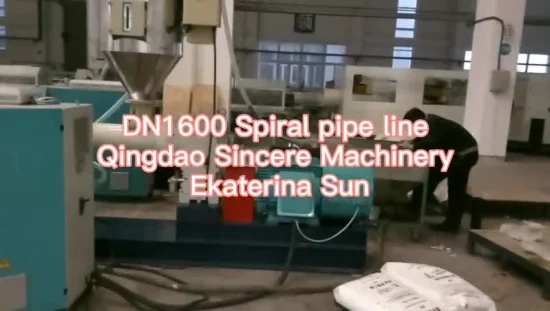 Linha de produção de extrusão de tubos corrugados de enrolamento em espiral HDPE, máquina de produção de tanque químico de enrolamento sem costura HDPE/PP