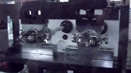 Enrolador automático de bobina de motor com estator de dois pólos