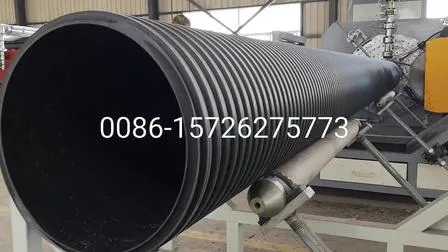 Linhas de máquinas de extrusão de tubos/tanques sem costura em espiral de plástico de parede perfilada, máquinas de extrusão de tubos de esgoto HDPE