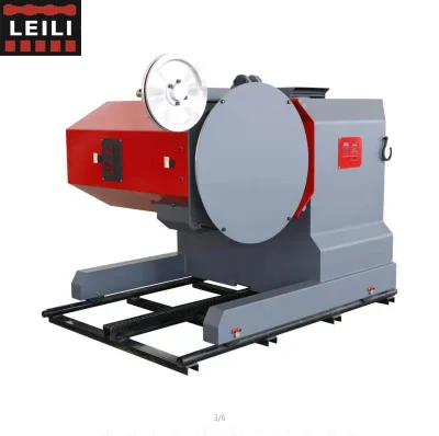 Máquina de serra de fio Leili com motor de ímã permanente 55kw máquina de corte de pedra