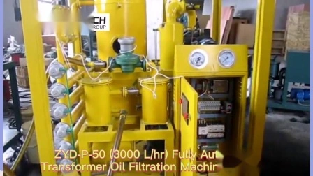 Planta automática de tratamento de óleo isolante a vácuo de 4.000 Lph